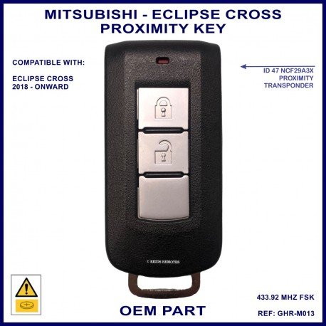Mitsubishi Eclipse Cross PHEV 2022–2025 key fob