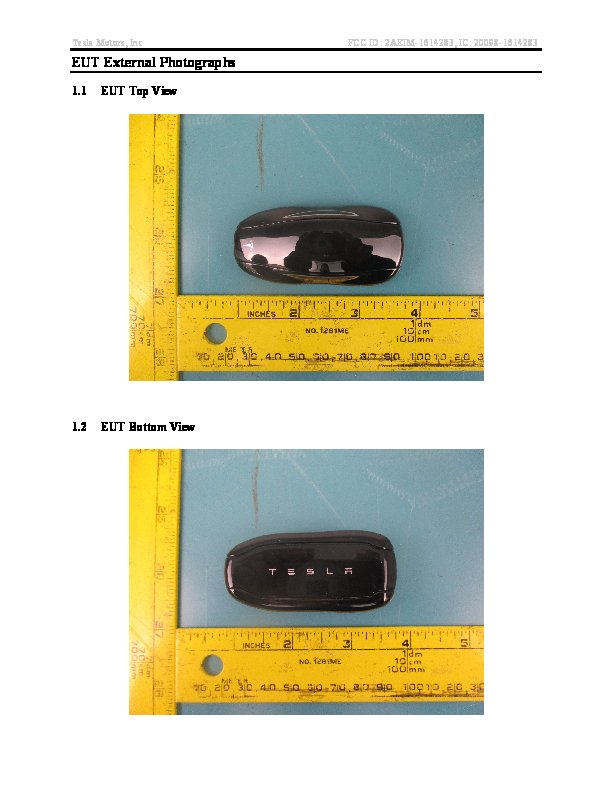 Tesla Model S 2021–2026 key fob