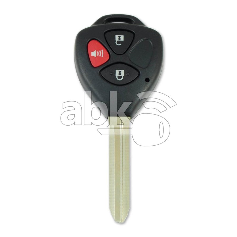 Toyota Yaris 2007–2012 key fob